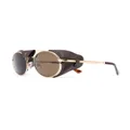 Persol round-frame tinted glasses - Gold