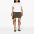 Blumarine mid-rise twill miniskirt - Green