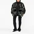 Philipp Plein paisley-print oversize bomber jacket - Black