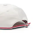 Thom Browne embroidered baseball cap - White