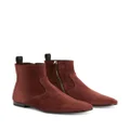 Giuseppe Zanotti Ron panelled suede ankle boots - Brown