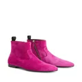 Giuseppe Zanotti Ron panelled suede ankle boots - Pink