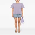 Alexander Wang Puff Logo boxy-fit cotton T-shirt - Purple