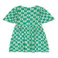 Bobo Choses apple-print mini dress - Green
