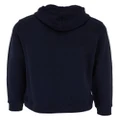 Isaia logo-embroidered drawstring hoodie - Blue