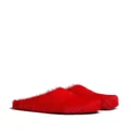 Marni Fussbet Sabot calf-hair slippers - Red