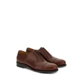 Ferragamo round-toe leather oxford shoes - Brown