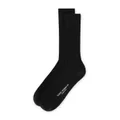 Dolce & Gabbana ribbed intarsia-knit logo socks - Black