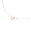 Dodo 9kt rose gold heart necklace - Silver