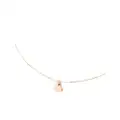 Dodo 9kt rose gold heart necklace - Pink