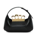 Alexander McQueen Jewelled Hobo leather mini bag - Black
