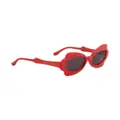 Marni oversized-frame sunglasses - Red