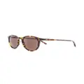 Polo Ralph Lauren round tortoiseshell sunglasses - Brown