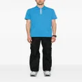Moncler logo-patch polo shirt - Blue