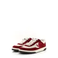 CHANEL Pre-Owned CC panelled suede sneakers - Red
