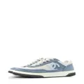 CHANEL Pre-Owned CC panelled suede sneakers - Blue