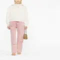 Alexander Wang cotton blend cropped hoodie - Neutrals