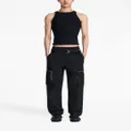 Dion Lee Blouson belted-waist trousers - Black
