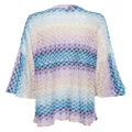 Missoni zig-zag knitted beach dress - Blue