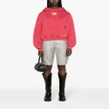 Alexander Wang rubberised-logo cotton-blend hoodie - Pink