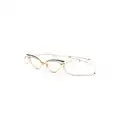 Valentino Eyewear V-Glassliner cat-eye-frame glasses - Gold