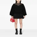 Karl Lagerfeld sheer-panel sweatshirt - Black