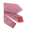 Brioni printed silk tie - Pink