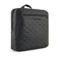 Emporio Armani logo-debossed leather backpack - Black