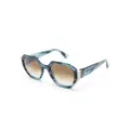 Etnia Barcelona Derroche geometric-frame sunglasses - Blue