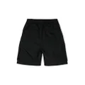 Barrow kids logo-appliqué cargo shorts - Black