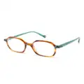 Etnia Barcelona Dice geometric-frame glasses - Brown
