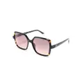 Etnia Barcelona Lessep square-frame sunglasses - Brown