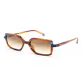 Etnia Barcelona Sarria square-frame sunglasses - Brown