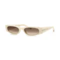 Philipp Plein round-frame crystal-embellished sunglasses - Neutrals