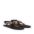 Miu Miu cord-strap leather sandals - Brown
