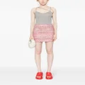 Missoni zigzag-woven mini skirt - Pink