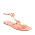 Giambattista Valli flower-detailing leather sandals - Pink