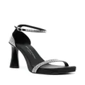 Stella McCartney 100mm rhinestone-embellished sandals - Black