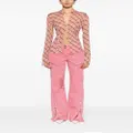 Blumarine low-rise cargo trousers - Pink