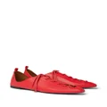 Stella McCartney lace-up faux-leather shoes - Red