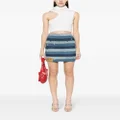 MOSCHINO JEANS panelled denim mini skirt - Blue
