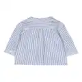 Petit Bateau logo-embroidered striped shirt - Blue