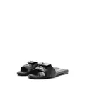 CHANEL Pre-Owned CC turn-lock leather sandals - Black