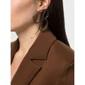 Blumarine logo crystal-embellished earring - Brown