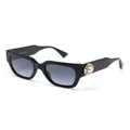 Moschino Eyewear square-frame logo-appliqué sunglasses - Black
