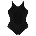 Mugler corset-style swimsuit - Black