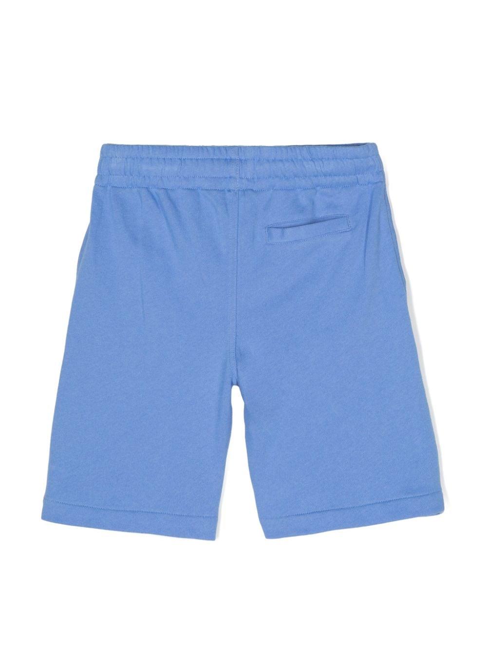 Ralph Lauren Kids Polo Pony-embroidered track shorts - Blue