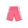 adidas Kids logo-patch shorts - Pink
