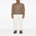 Canali suede bomber jacket - Brown