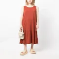 Eileen Fisher sleeveless lyocell midi dress - Red